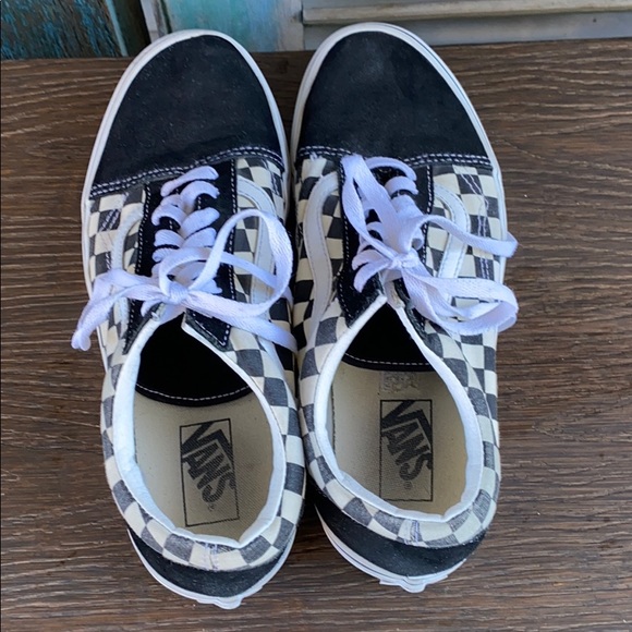 Vans primary check old skool sneakers black white - Picture 5 of 9